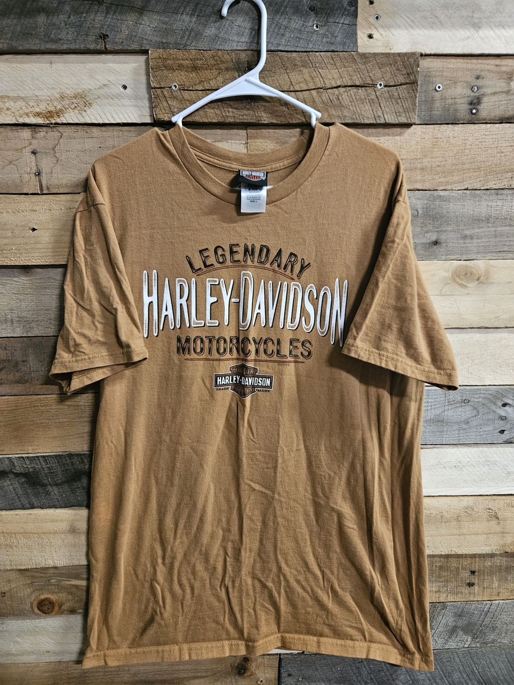Harley-Davidson Tan Short Sleeve Graphic Tee 2015